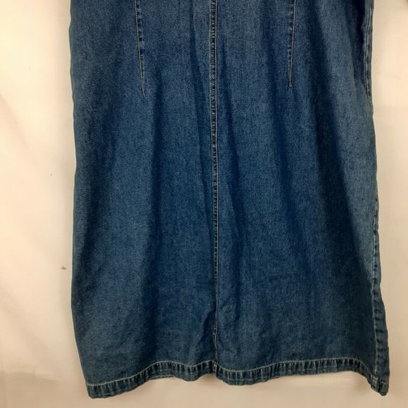 BLUE J. Vtg Button down Shirt Dress Roll Tab Sz 2X - Picture 9 of 10